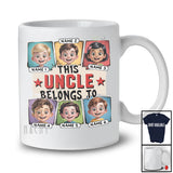 Personalized This Uncle Belongs To Nephew Niece; Amusing Father's Day Custom Name Family T-Shirt