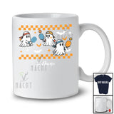 Personalized Three Boo Ghost Playing Pickleballs; Joyful Halloween Custom Name Sport Player Team T-Shirt