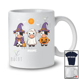 Personalized Three Boo Ghost Pumpkin Cow; Adorable Halloween Farm; Custom Name Farmer T-Shirt
