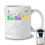 Personalized Three Crane Truck; Joyful Mardi Gras Mask Custom Name Crane Truck Driver; Family T-Shirt