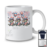 Personalized Three Custom Name Alligator, Amazing 4th Of July Wild Animal, Patriotic Group T-Shirt