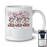 Personalized Three Custom Name Ferret, Amazing 4th Of July Wild Animal Lover, Patriotic Group T-Shirt