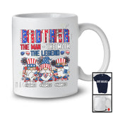 Personalized Three Gnomes Custom Name Brother Myth Legend, Proud 4th Of July Patriotic, Family T-Shirt