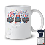 Personalized Three Hockey Ball Uncle Sam Hat; Awesome 4th Of July Custom Name Player Patriotic T-Shirt