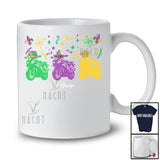 Personalized Three Motorbike; Joyful Mardi Gras Mask Custom Name Motorbike Riding; Family T-Shirt