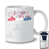 Personalized Three Police Car Fireworks; Joyful 4th Of July Custom Name Police Car Driver; Family T-Shirt