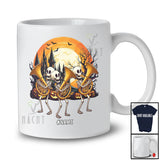 Personalized Three Skeletons Playing Tuba; Joyful Halloween Custom Name Musician; Family T-Shirt