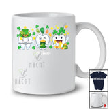Personalized Three Teeth; Lovely St. Patrick's Day Shamrocks; Custom Name Dental Dentist T-Shirt