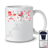 Personalized Three Teeth; Lovely Valentine Hearts; Custom Name Dental Assistant Dentist T-Shirt