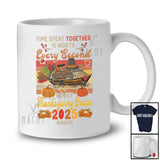 Personalized Time Together Family Thanksgiving Cruise 2025; Lovely Custom Name Turkey Vintage Retro T-Shirt