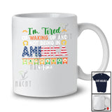 Personalized Tired Of Not Being In America; Humorous St. Patrick's Day Custom Name American T-Shirt