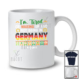 Personalized Tired Of Not Being In Germany; Humorous St. Patrick's Day Custom Name German T-Shirt