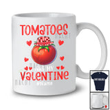 Personalized Tomatoes Are My Valentine; Humorous Custom Name Single Vegan; Tomatoes Family T-Shirt