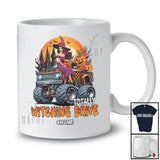 Personalized Totally Witching Drive; Joyful Halloween Moon Custom Name Witch Driving Monster T-Shirt
