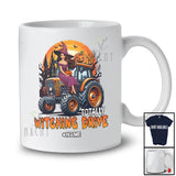 Personalized Totally Witching Drive; Joyful Halloween Moon Custom Name Witch Driving Tractor T-Shirt
