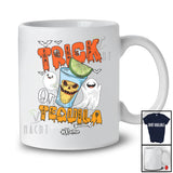 Personalized Trick Or Tequila; Cheerful Halloween Ghost Boo; Custom Name Drinking Drunker T-Shirt