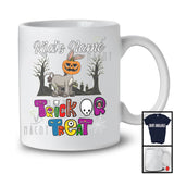 Personalized Trick Or Treat, Humorous Halloween Donkey Custom Name, Pumpkin Face Farmer T-Shirt