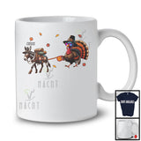 Personalized Turkey Walking With Donkey; Awesome Thanksgiving Custom Name Donkey; Farmer T-Shirt