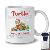 Personalized Turtle Running Team; Lovely Christmas Santa Turtle Custom Name Runner T-Shirt