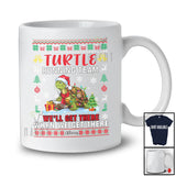 Personalized Turtle Running Team; Lovely Christmas Sweater Santa Turtle Custom Name Runner T-Shirt