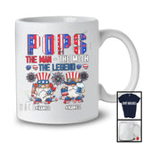 Personalized Two Gnomes Custom Name Pops Myth Legend, Proud 4th Of July Patriotic, Family T-Shirt