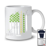 Personalized US Shamrock Flag; Humorous St. Patrick's Day Shamrocks; Custom Name Family T-Shirt