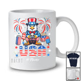 Personalized USA; Amazing 4th Of July Custom Name Eagle Gamer Video Game Controller; Patriotic T-Shirt