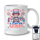 Personalized USA; Amazing 4th Of July Custom Name Gamer Video Game Controller; Patriotic T-Shirt