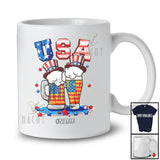 Personalized USA; Fantastic 4th Of July Beer Glasses; Custom Name Drinking Drunker Patriotic T-Shirt