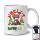 Personalized Uncle's Baking Crew; Wonderful Christmas Red Plaid Reindeer; Custom Name Family T-Shirt