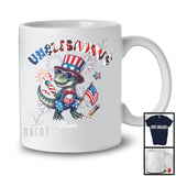 Personalized Unclesaurus, Proud 4th Of July Custom Name T-Rex Dinosaur Uncle, Patriotic T-Shirt