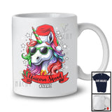 Personalized Unicorn Squad; Awesome Christmas Custom Name Santa Unicorn; Cousin Family T-Shirt