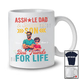 Personalized Vintage Asshole Dad Smartass Son; Amazing Father's Day Custom Name Dad Family T-Shirt