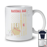 Personalized Vintage Baseball Dad Definition Cooler; Joyful Father's Day US Flag Custom Name Player T-Shirt