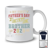 Personalized Vintage First Father's Day As A Brother 2026; Joyful Pregnancy Custom Name Family T-Shirt