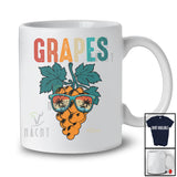 Personalized Vintage Grapes; Lovely Summer Vacation Grape Custom Name Fruits Vegan T-Shirt