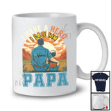 Personalized Vintage Hero I Call Him Papa, Amazing Father's Day Custom Name Papa, Family T-Shirt