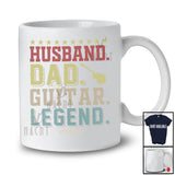 Personalized Vintage Husband Dad Guitar Legend; Proud Father's Day Custom Name Guitarist T-Shirt