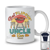 Personalized Vintage Retro Best Flippin' Uncle; Proud Father's Day Grill BBQ Custom Name Family T-Shirt