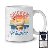 Personalized Vintage Retro Chicken Whisperer; Amusing Custom Name Farmer; Farm Animal T-Shirt