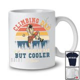 Personalized Vintage Retro Climbing Dad But Cooler; Lovely Father's Day Custom Name Family T-Shirt