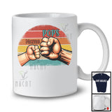 Personalized Vintage Retro Custom Name Pops, Lovely Father's Day Baby Hands, Family Group T-Shirt
