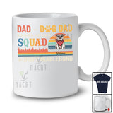 Personalized Vintage Retro Dad-Dog Dad Squad, Proud Father's Day Custom Name Bulldog T-Shirt