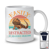 Personalized Vintage Retro Distracted By Bearded Dragons; Lovely Custom Name Zoo Keeper T-Shirt