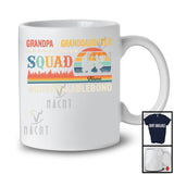 Personalized Vintage Retro Grandpa-Granddaughter Squad, Proud Father's Day Custom Name, Family T-Shirt