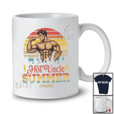 Personalized Vintage Retro Hot Uncle Summer; Joyful Custom Name Father's Day Muscle; Family T-Shirt