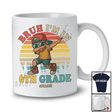 Personalized Vintage Retro I'm In 6th Grade; Joyful Back To School Custom Name Dabbing Boy Student T-Shirt