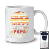 Personalized Vintage Retro It's Papa Thing; Amazing Father's Day Custom Name Men Family T-Shirt