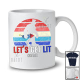 Personalized Vintage Retro Let's Get Lit; Proud 4th Of July Custom Name Silhouette Bigfoot Firecracker T-Shirt