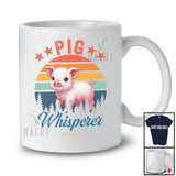 Personalized Vintage Retro Pig Whisperer; Amusing Custom Name Farmer; Farm Animal T-Shirt